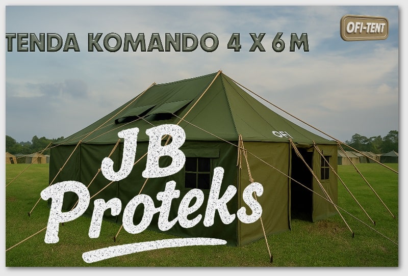 tenda komando 4x6 standar TNI