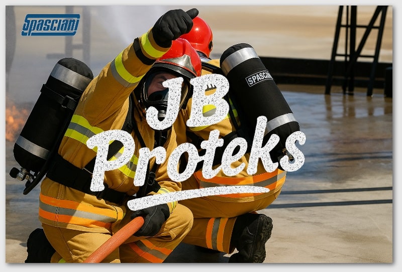 firefighter scba spasciani set untuk pemadam