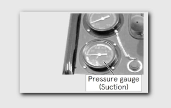 pressure indicator for suction