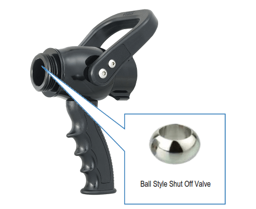 shut-off valve nozzle