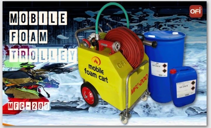 jual mobile foam trolley 200 liter