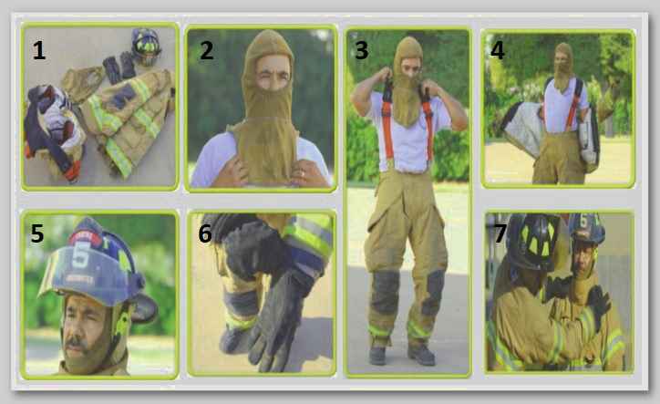 urutan cara memakai baju pemadam kebakaran